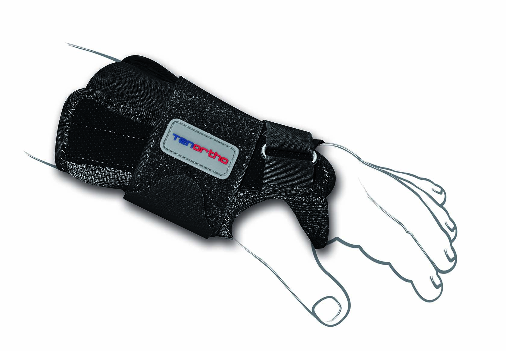Tutore per polso DRYPOL BABY in tessuto traspirante con stecche (dorsale/palmare) rigide