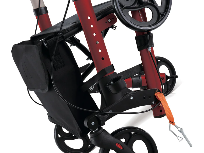 Compact GIMA – Rollator compatto pieghevole con portabastone - immagine 2